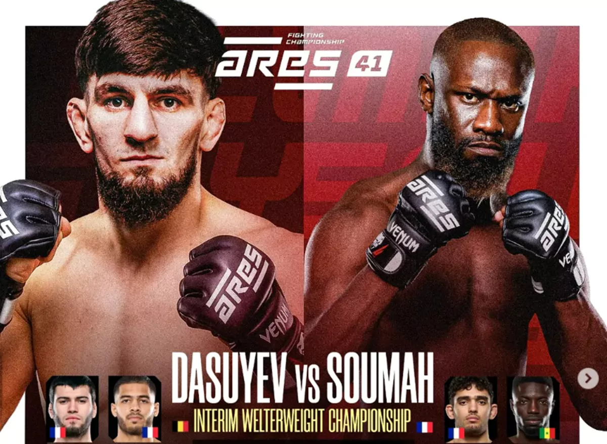 Ares 41 Dasuyev Vs Soumah Affiche Officielle — Résultats Ares 41 : Dasuyev vs Soumah en MMA à Par