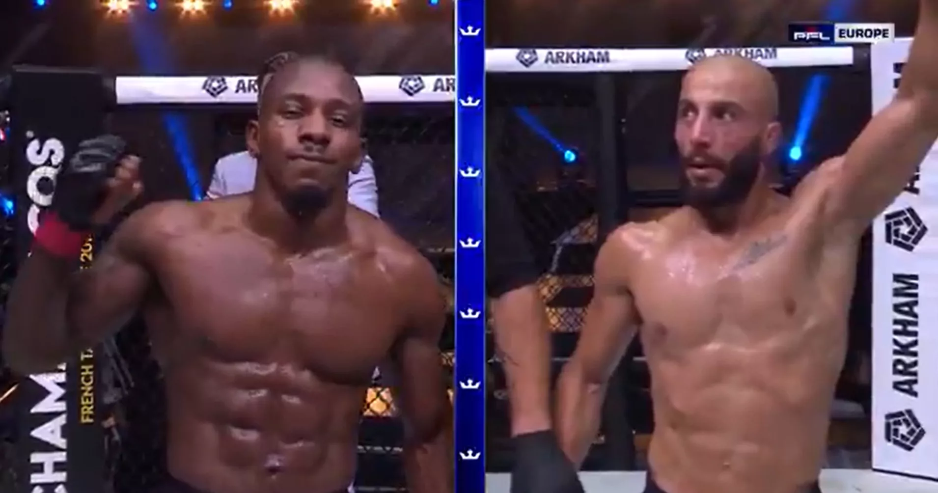 Asaël Adjoudj grappling cage combat MMA PFL Bruxelles 2026