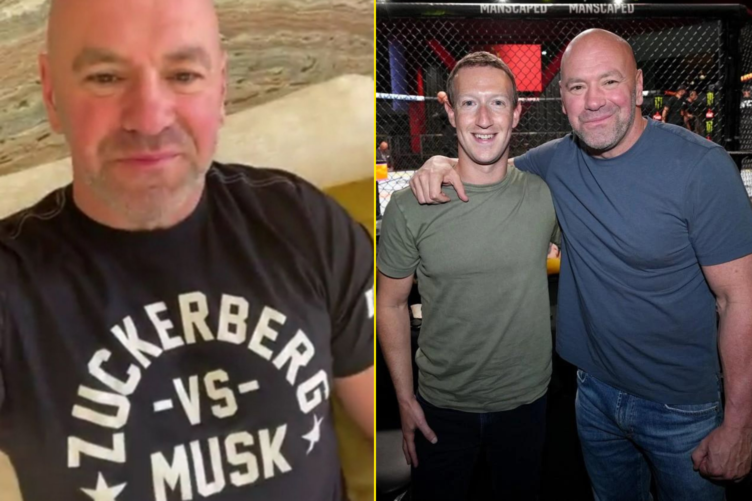 Dana White Evoque Son Projet Fou Avec Un Combat Entre Elon Musk Et Mark Zuckerberg — Dana White veut Musk vs Zuckerberg au Colisée de R
