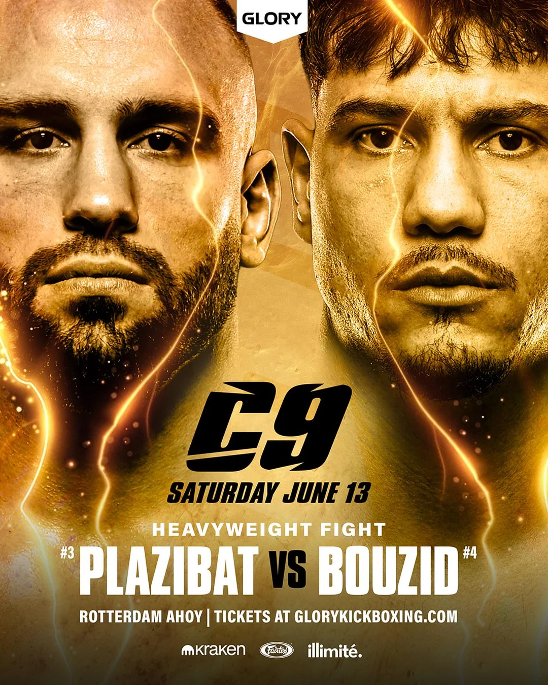 Glory Collision Plazibat Vs Bouzid Annonce — GLORY Collision 9 : Kromah vs. Cvjeticanin, GP Lig