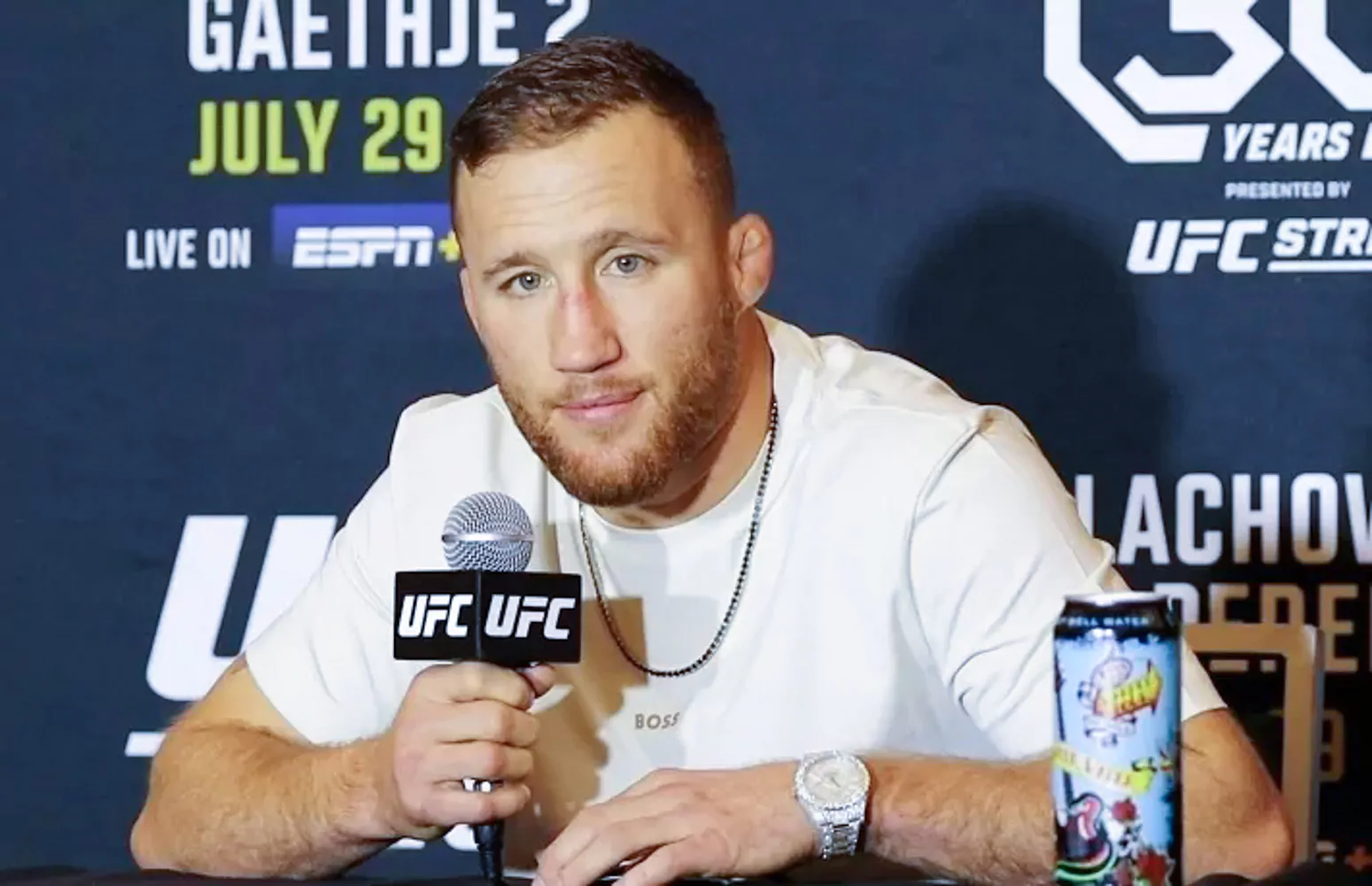 Justin Gaethje En Interview Pour L'UFC 250 À La Maison Blanche — Justin Gaethje suit une préparation spéciale avant