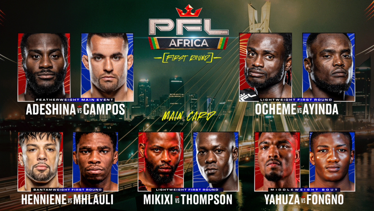 PFL Africa Lagos — Carte complète juin 2026