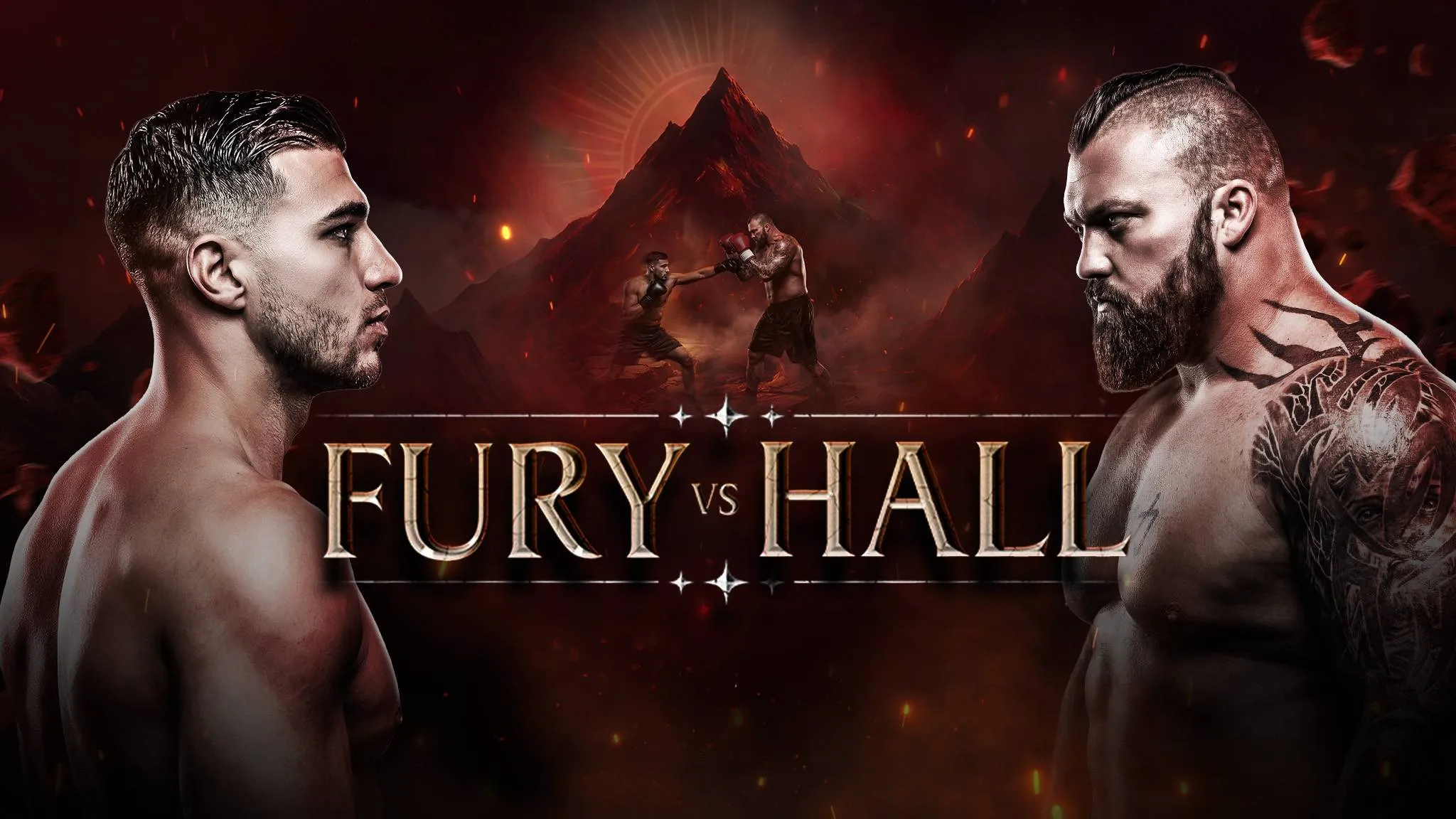 Tommy Fury Vs Eddie Hall Affiche — Tommy Fury vs Eddie Hall : L'affrontement des tita