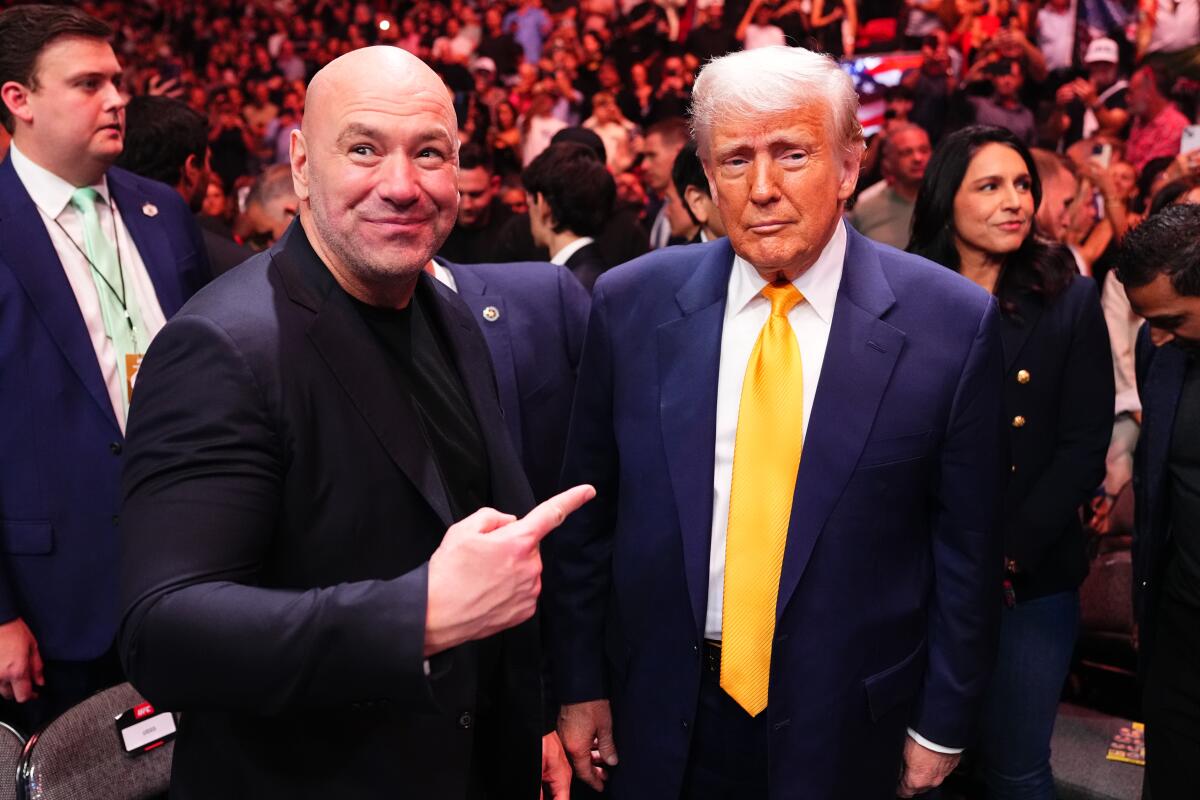 Trump Et Dan White — Action en justice : l'UFC à la Maison Blanche mena