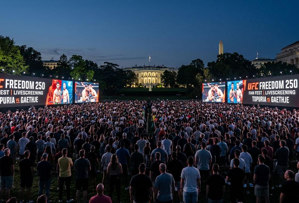 UFC Maison Blanche Et Fan Zone — UFC White House : l'octogone au pied de la Maison 