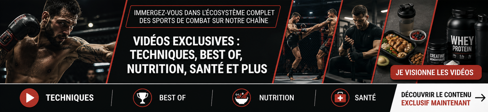 Fighter-360 TV — Vidéos exclusives techniques, best of, nutrition et santé