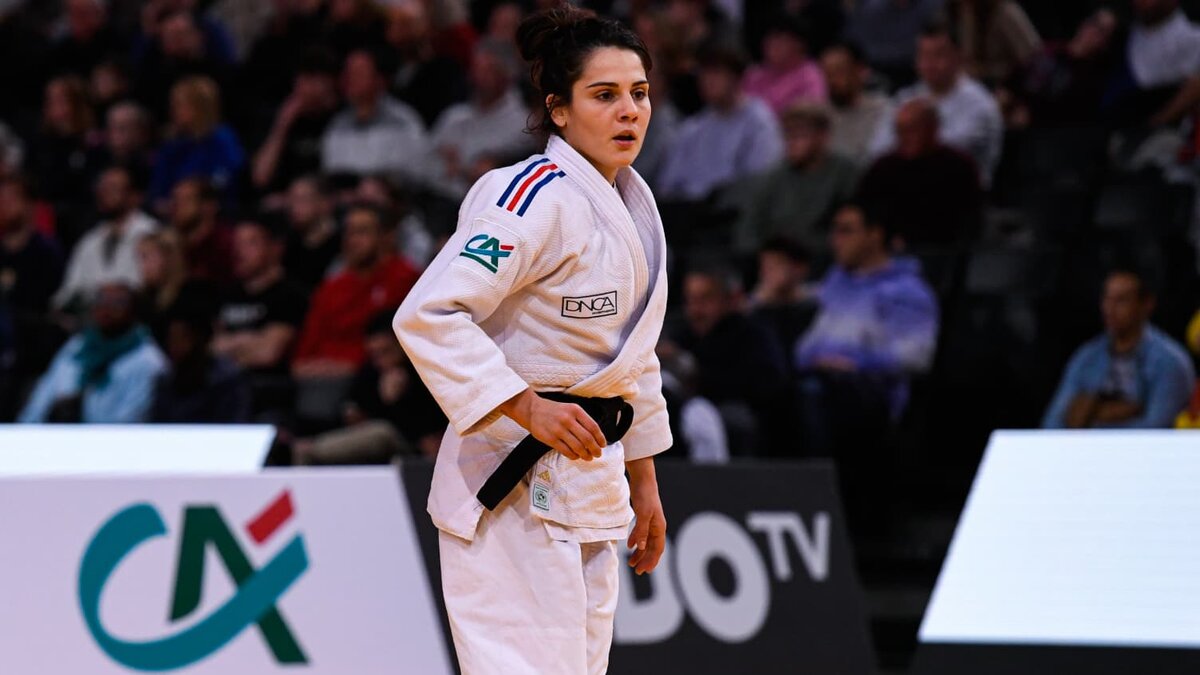 Blandine Pont Grand Slam Paris judogi blanc ceinture noire France 2026