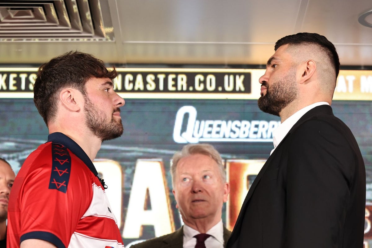 Dave Allen et Filip Hrgovic - conférence de presse Doncaster