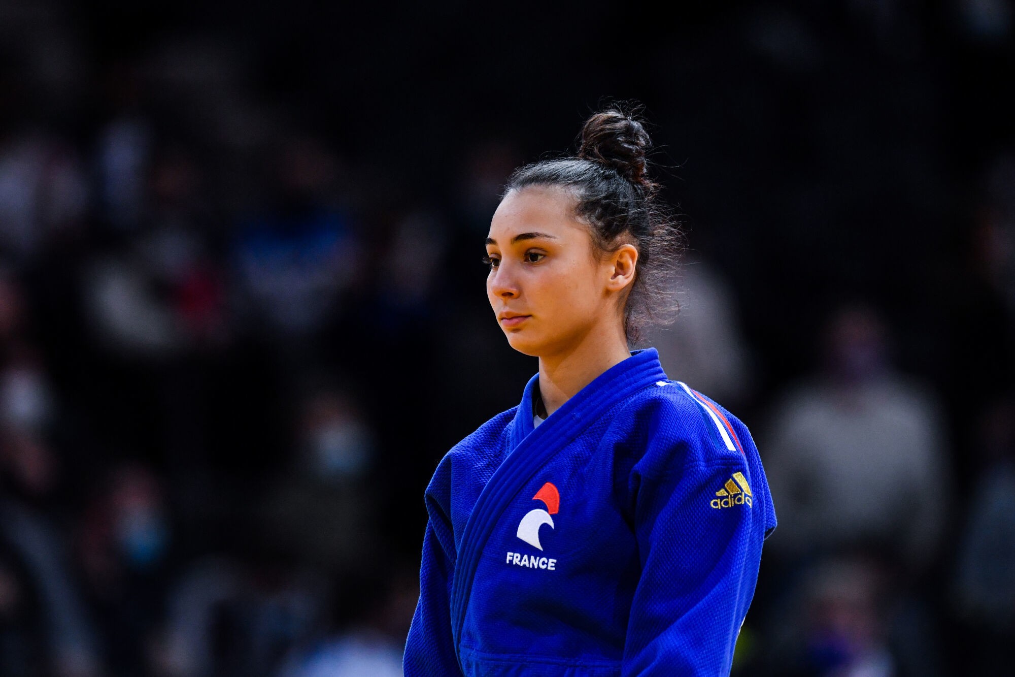 Faïza Mokdar judogi bleu équipe France compétition judo 2026