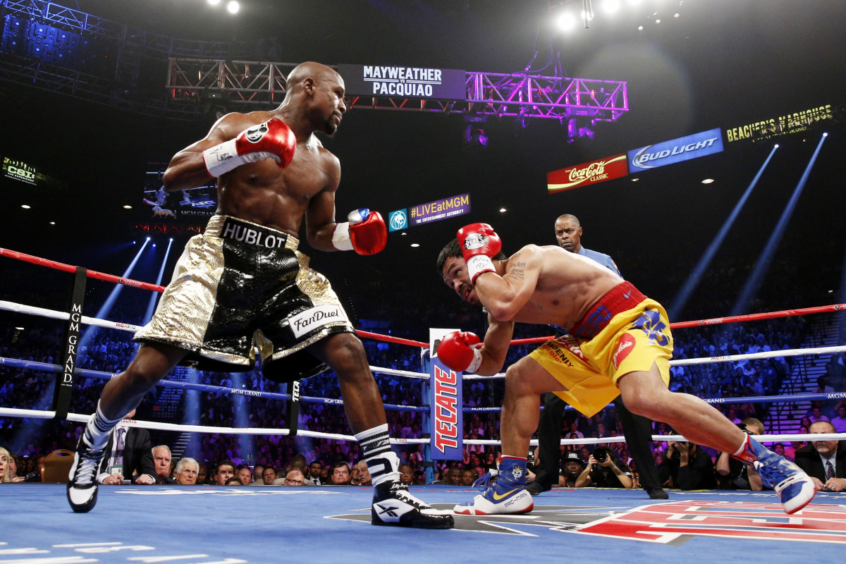 Floyd Mayweather vs Manny Pacquiao combat du siècle MGM Grand Las Vegas 2015 boxe