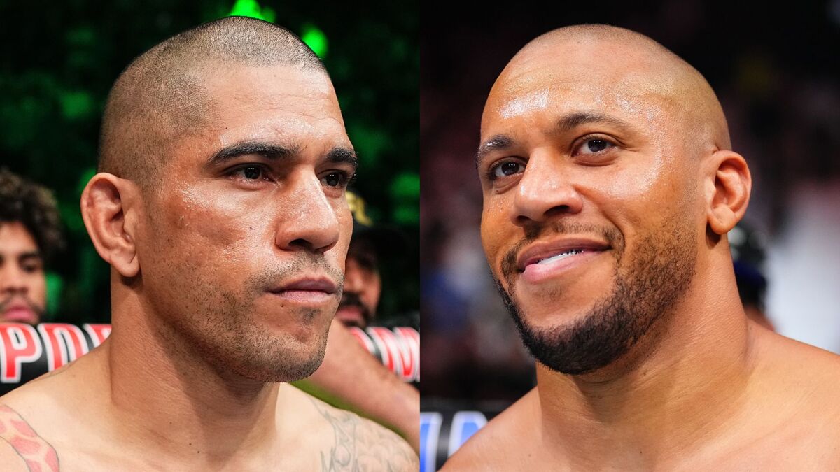 Alex Pereira et Ciryl Gane portraits côte à côte - UFC Freedom 250 Maison Blanche juin 2026 titre heavyweight intérimaire