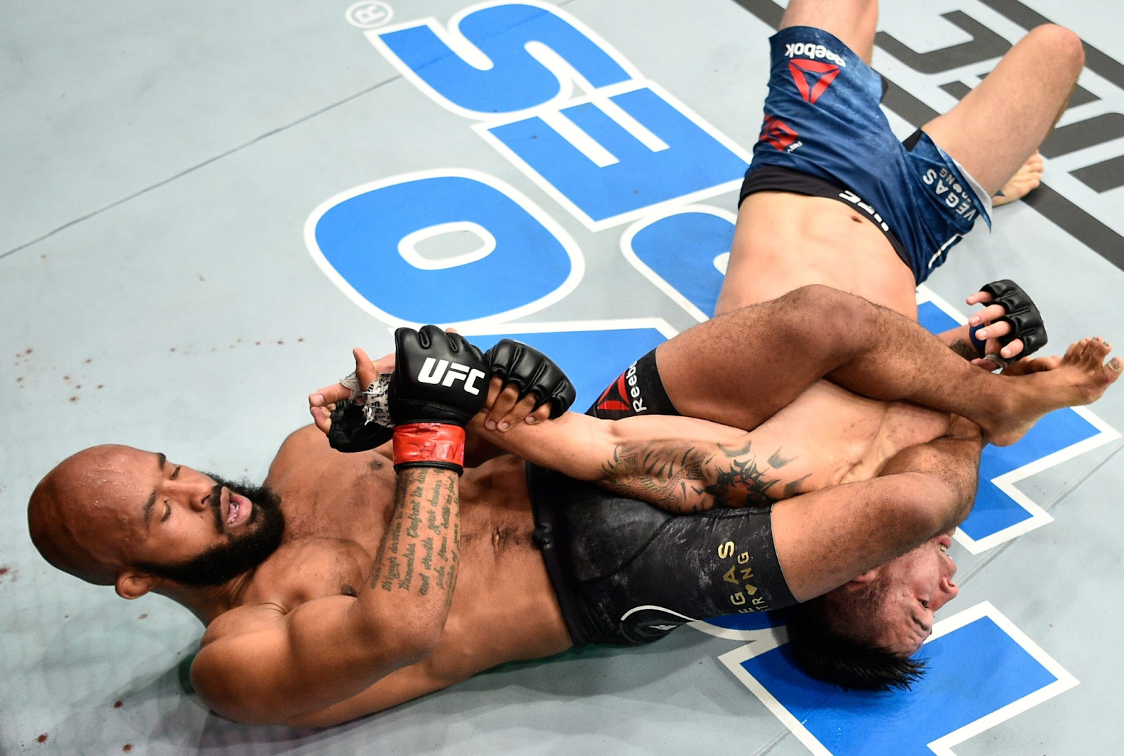 Grappling MMA sol UFC heel hook submission 2026 - domination au sol en position de heel hook