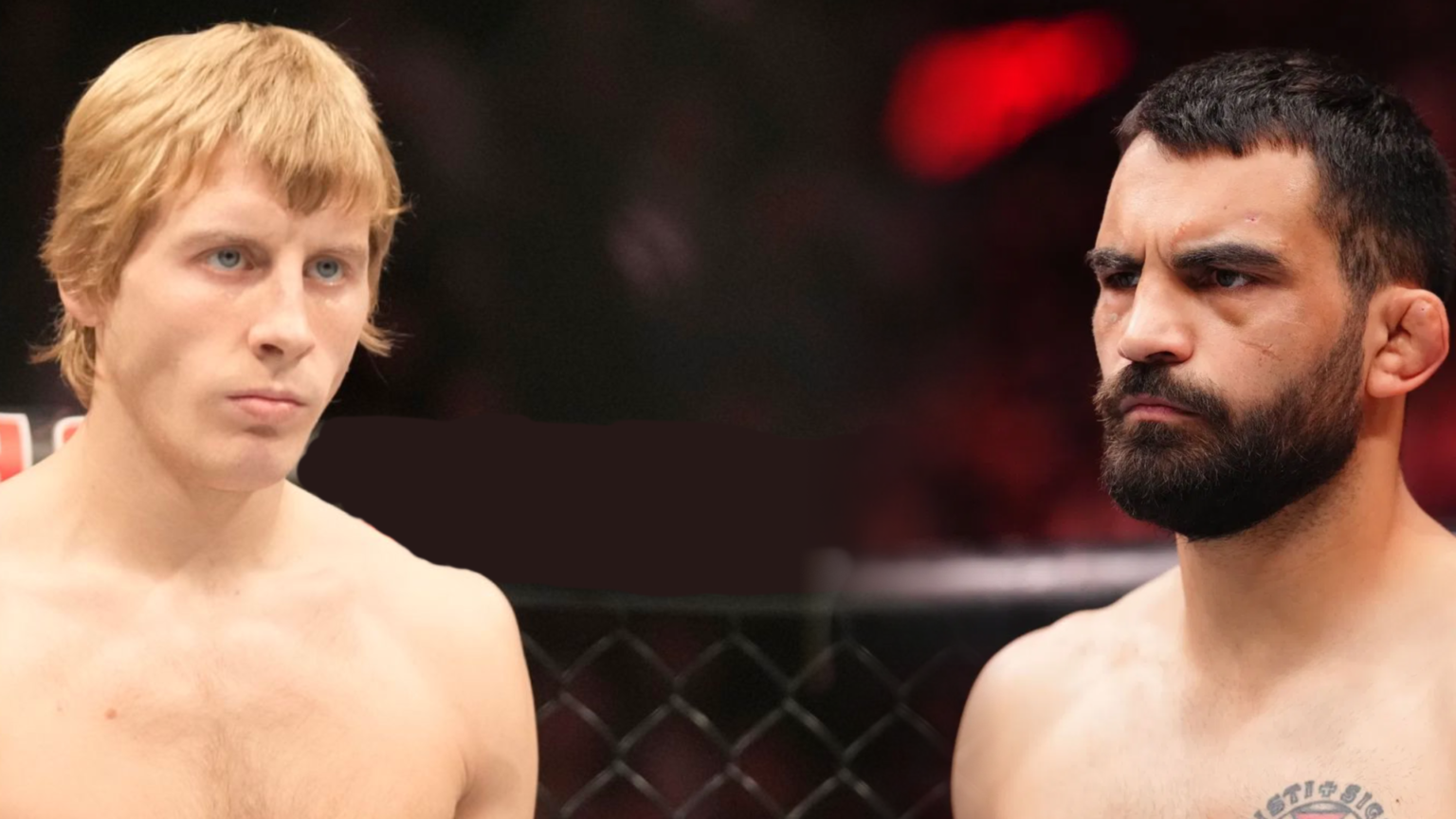 Paddy Pimblett Benoît Saint Denis face à face UFC