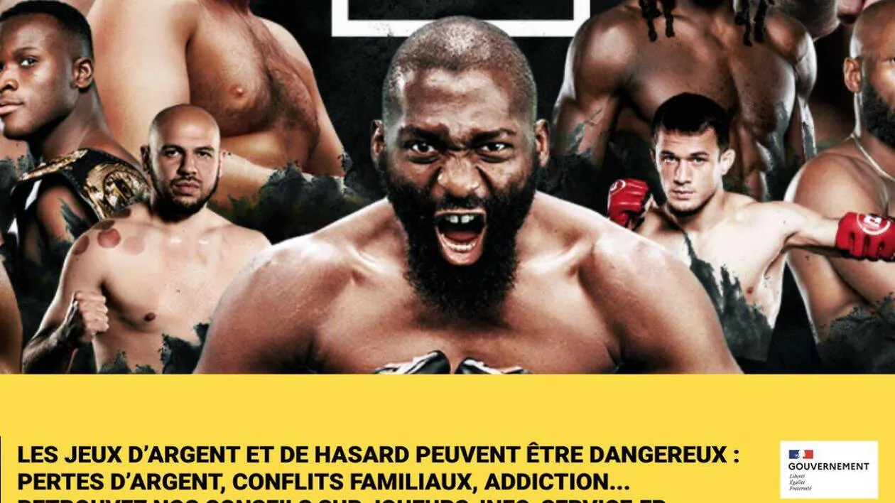 Paris sportifs MMA avertissement jeu responsable France 2026 - affiche officielle