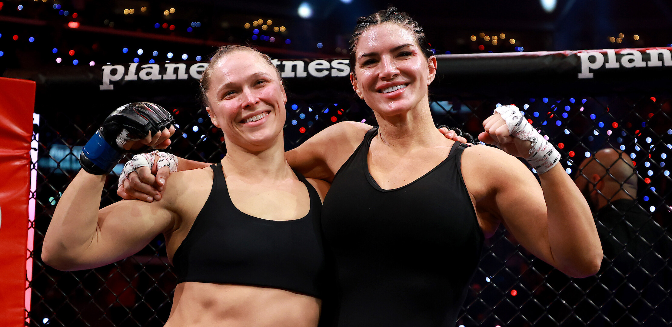 Ronda Rousey prend Gina Carano au sol lors du combat MVP MMA diffusé sur Netflix