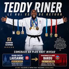 Teddy Riner le roi est de retour affiche Lausanne Grand Chelem Bakou 2026