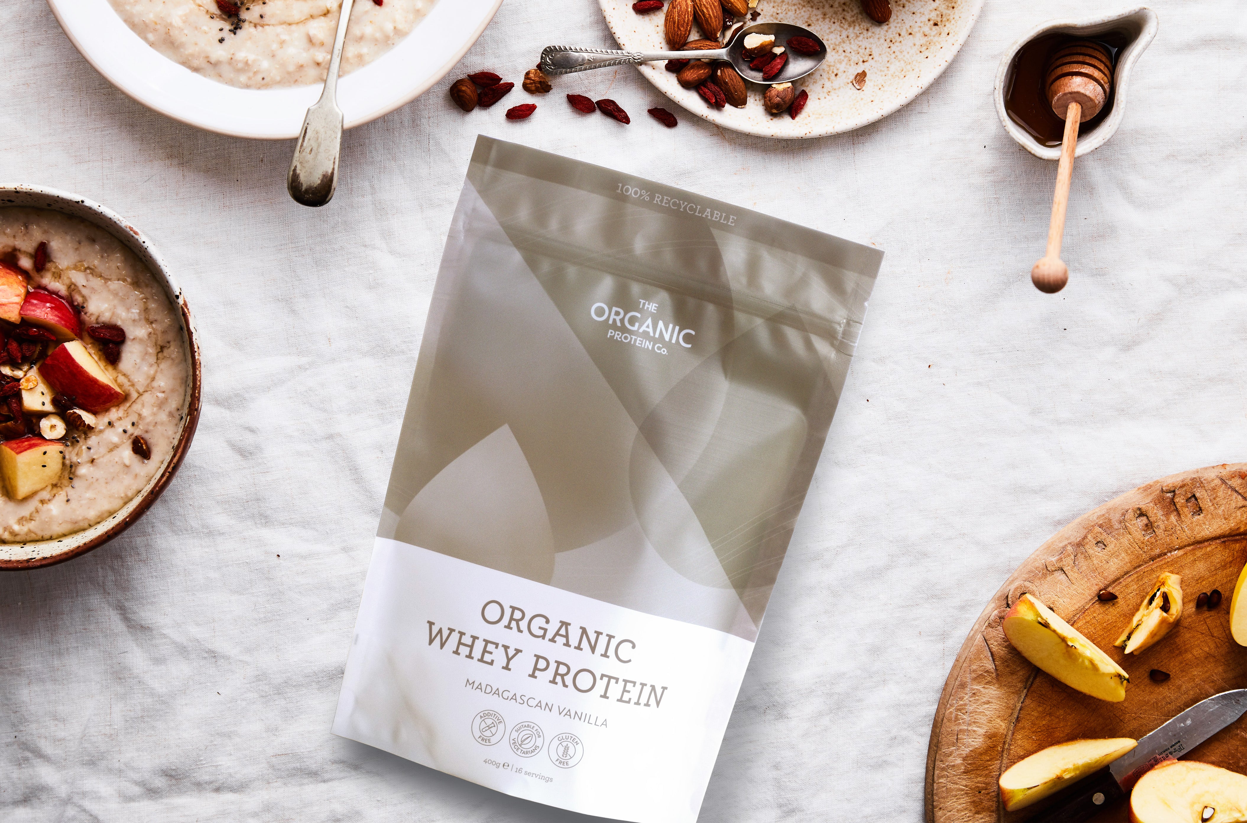 Whey protéine organique vanille — nutrition combat