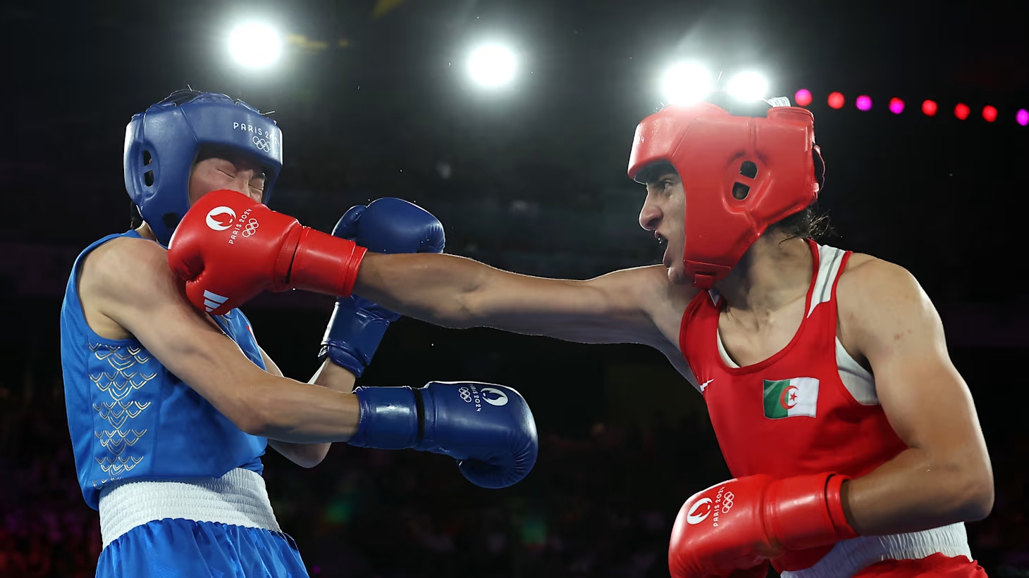Match de boxe féminine aux Jeux de Paris 2024